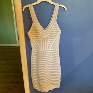 Bebe NEVER WORN, white body con dress